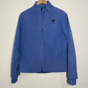 Ororo Women’s M Blue Full Zip Heated Jacket Mock Neck No Battery No Charger